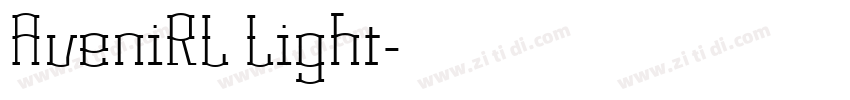 AveniRL Light字体转换 AveniRL Light字体转换
